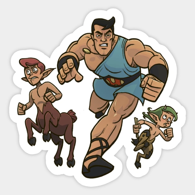 The Mighty Hercules Sticker by DCMiller01